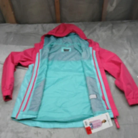 Eddie Bauer Jacket Kids Medium 10/12 Pink Waterproof Removable Liner 3in1 NEW